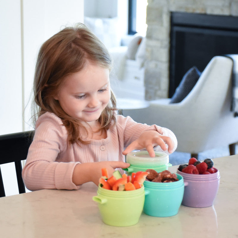 Melii Snap & Go Pods Baby Food Storage Container - 4 pcs - Laadlee