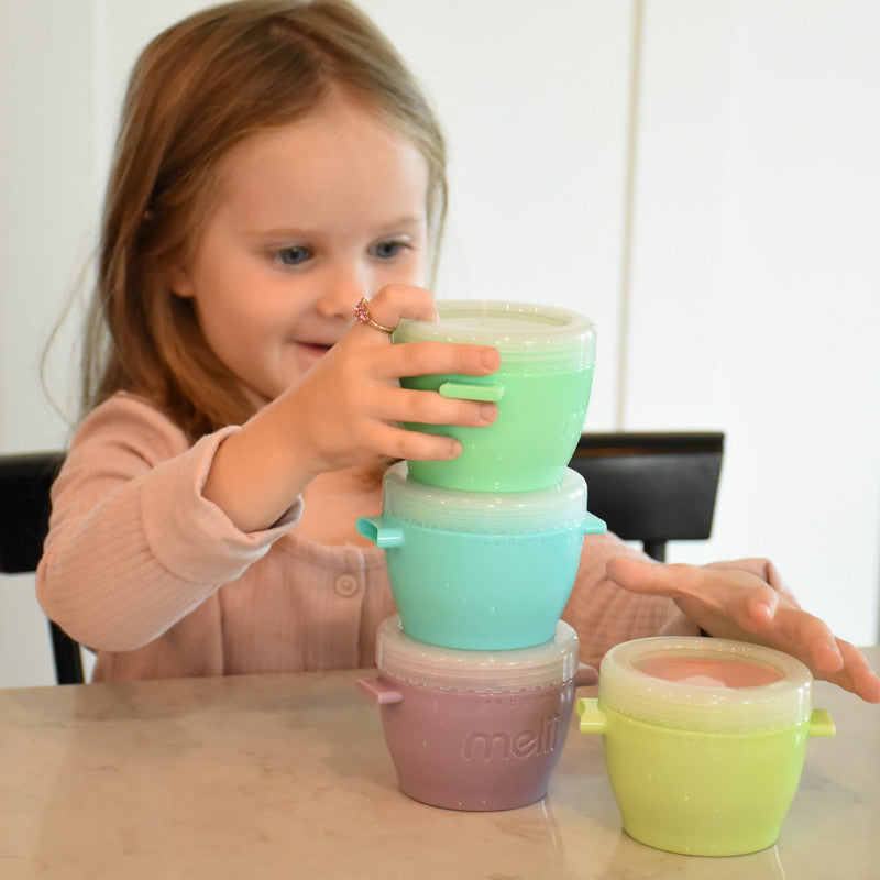 Melii Snap & Go Pods Baby Food Storage Container - 4 pcs - Laadlee