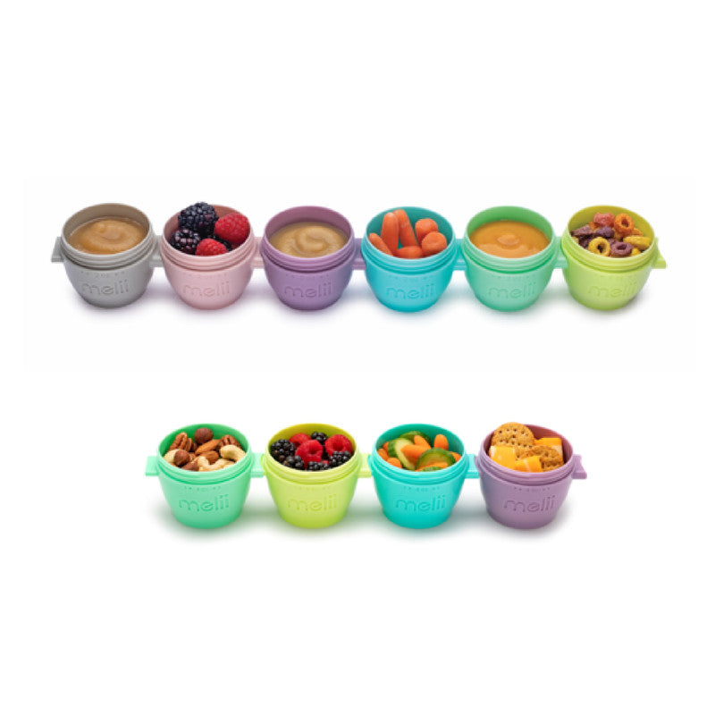 Melii Snap & Go Pods Baby Food Storage Container - Pack of 10 - Laadlee