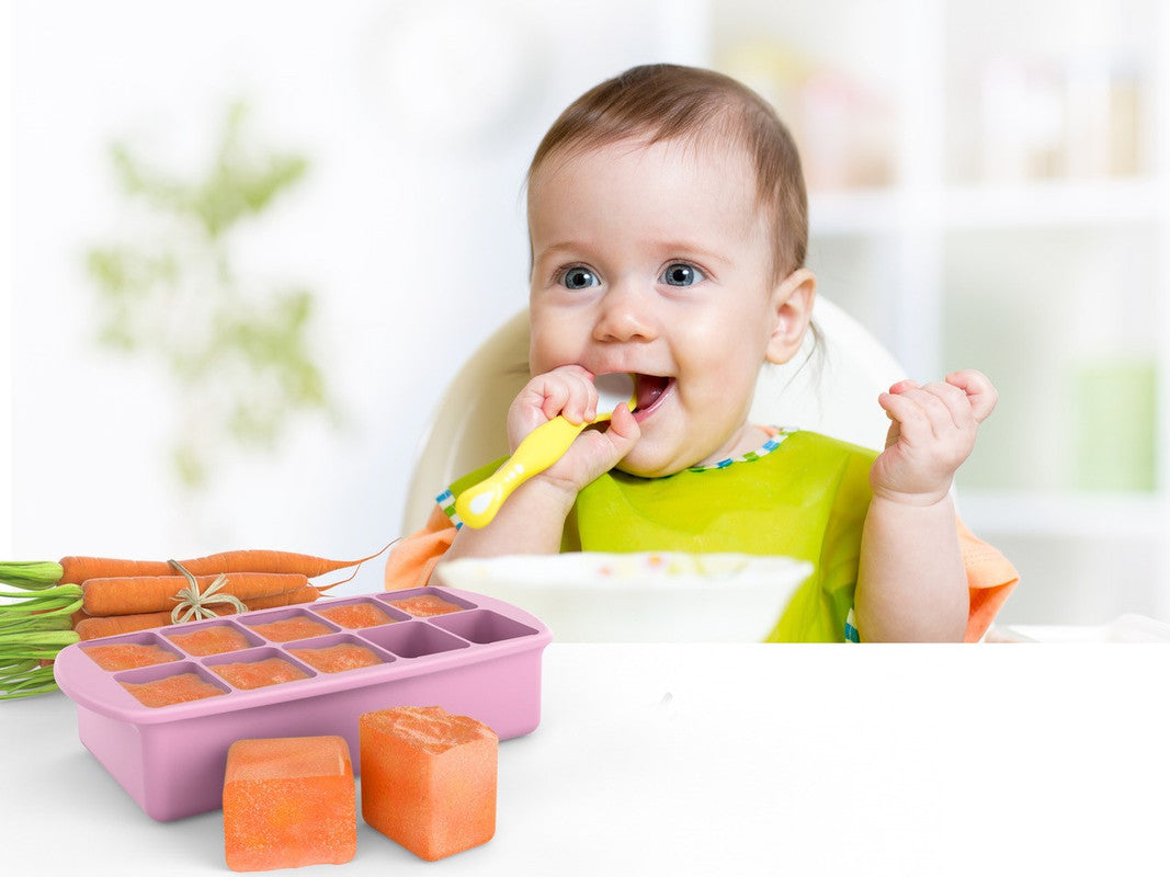Melii Silicone Baby Food Freezer Tray - Assorted - Laadlee