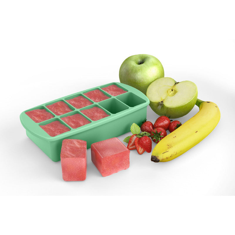 Melii Silicone Baby Food Freezer Tray - Mint - Laadlee