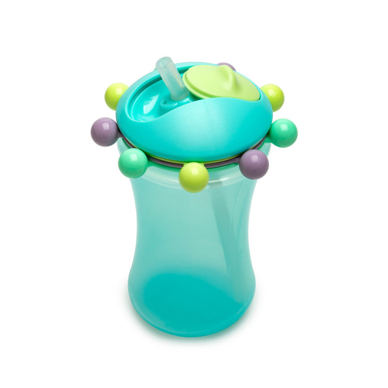 Melii Abacus Straw Sippy Cup 340ml - Turquoise - Laadlee