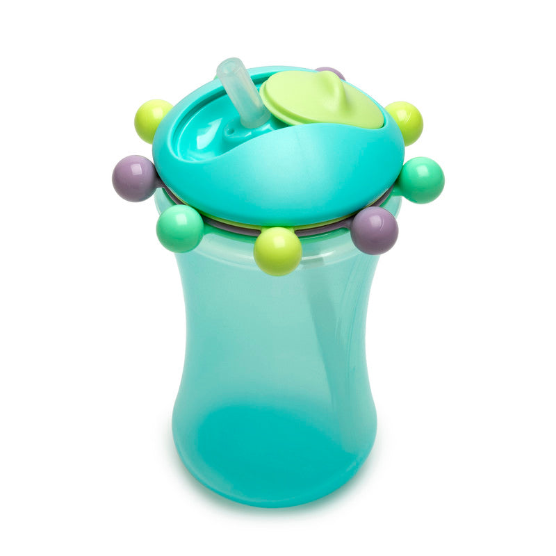 Melii Abacus Straw Sippy Cup 2pcs - Turquoise & Green - Laadlee