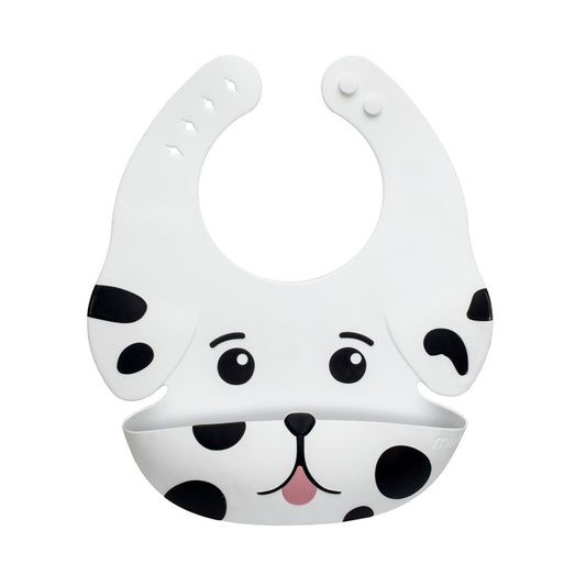 Melii Silicone Bib - Dog Dalmation - Laadlee