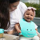 Meli Silicone Bib - Turquoise Shark - Laadlee