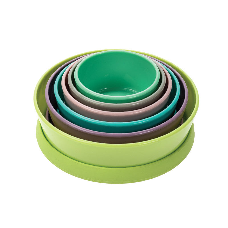 Melii Stacking & Nesting Containers With Silicone Lids - 6pcs - Laadlee