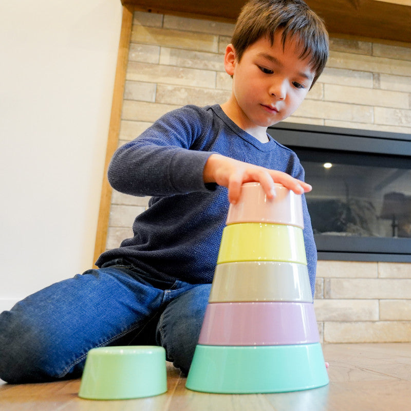 Melii Stacking & Nesting Containers With Silicone Lids - 6pcs - Laadlee