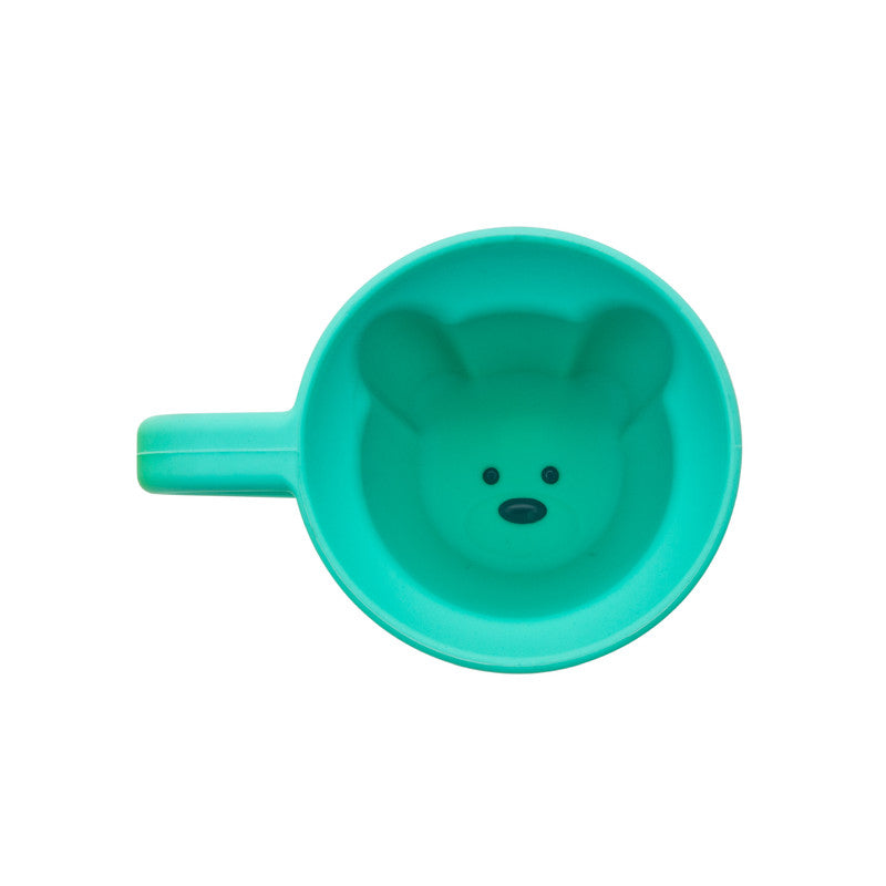 Melii Silicone Mug Bear - Turquoise - Laadlee