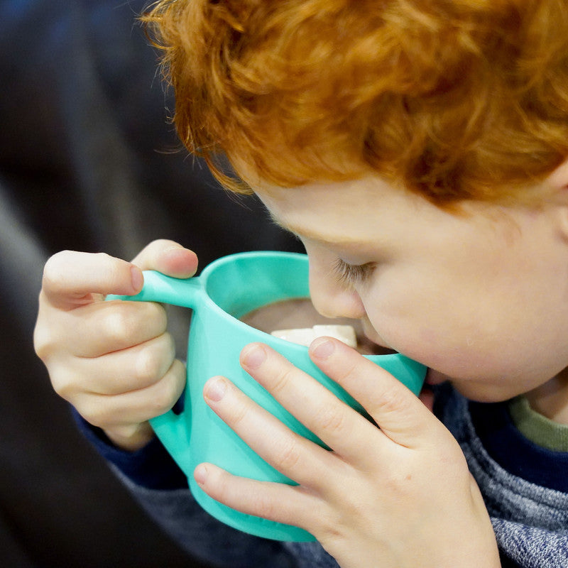 Melii Silicone Bear Mug 2 Pack - Mint & Turquoise - Laadlee