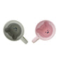 Melii Silicone Bear Mug 2 Pack  - Pink & Grey - Laadlee