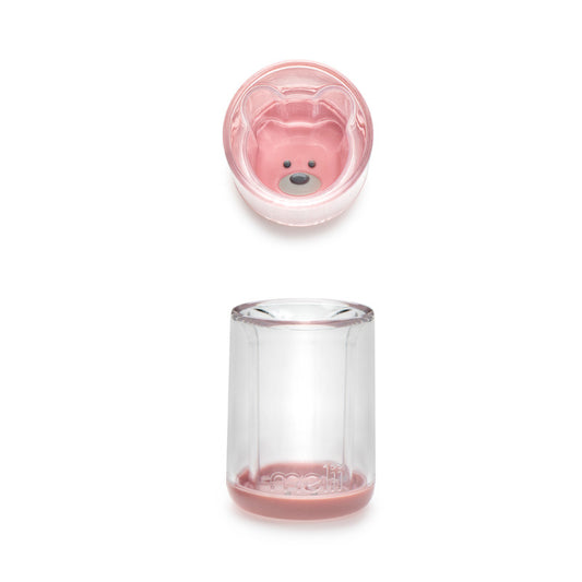 Melii Plastic Bear Cup - Pink - Laadlee