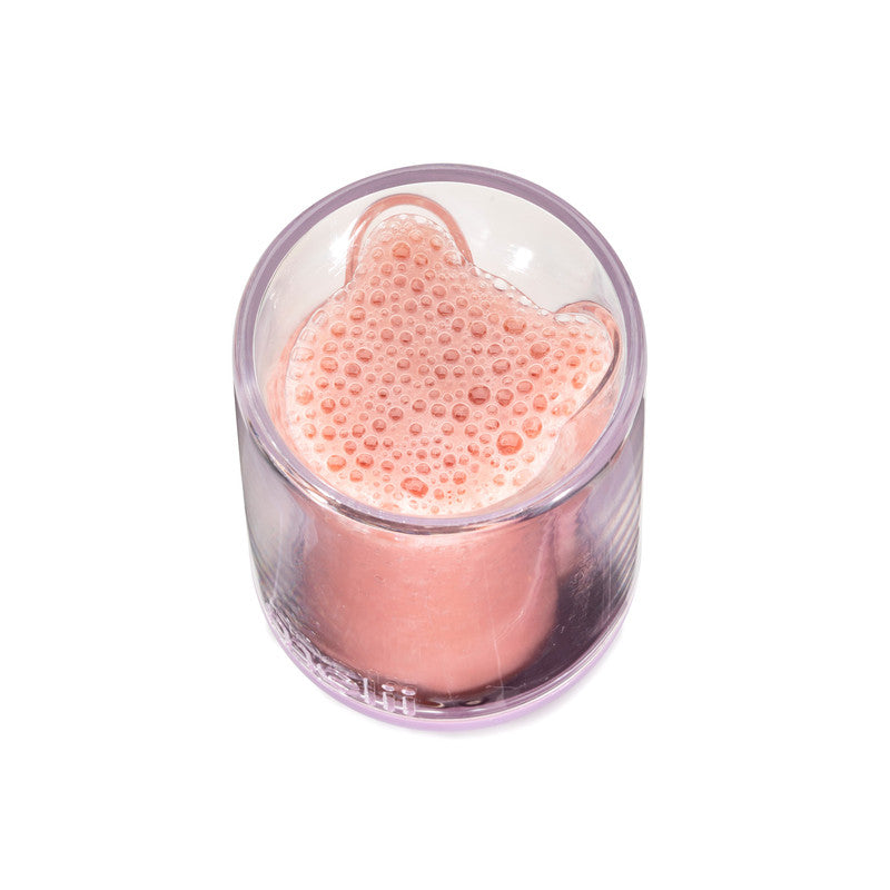 Melii Double Walled Bear Plastic Cup 2pcs - Purple & Pink - Laadlee