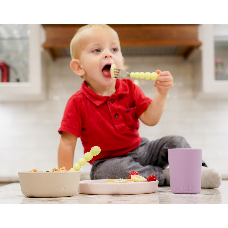 Melii Silicone 3pc Meal Set - Purple - Laadlee