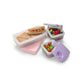 Melii Puzzle Food Container - Pink, Purple, Grey - Laadlee