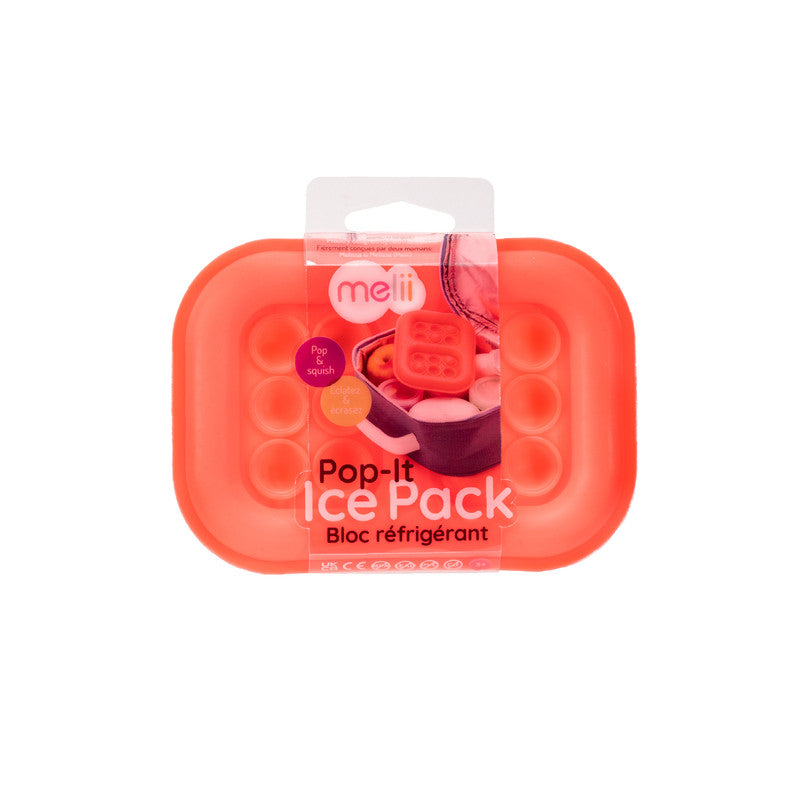 Melii Silicone Pop-It Ice Pack - Coral - Laadlee