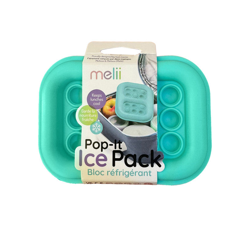 Melii Silicone Pop-It Ice Pack of 2  - Turquoise & Mint - Laadlee