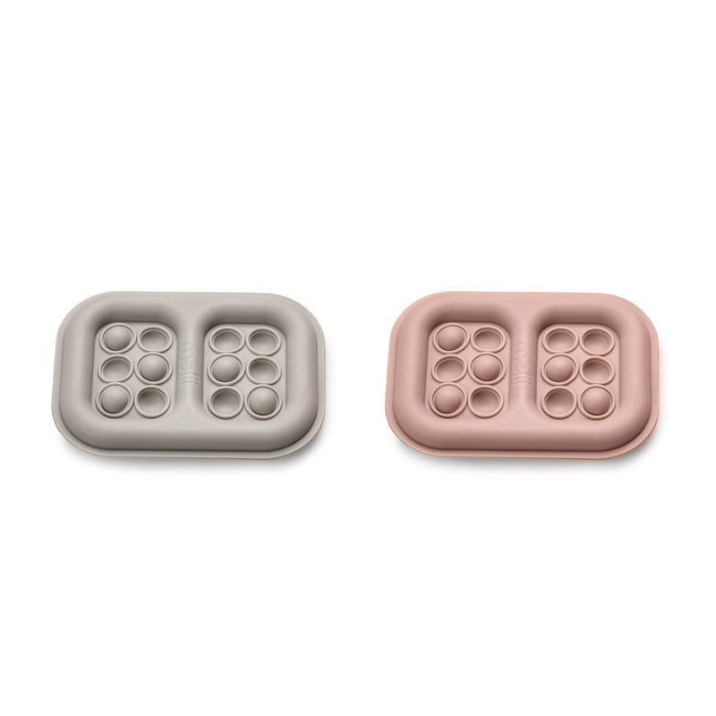 Melii Silicone Pop-It Ice Pack of 2 - Pink & Grey - Laadlee