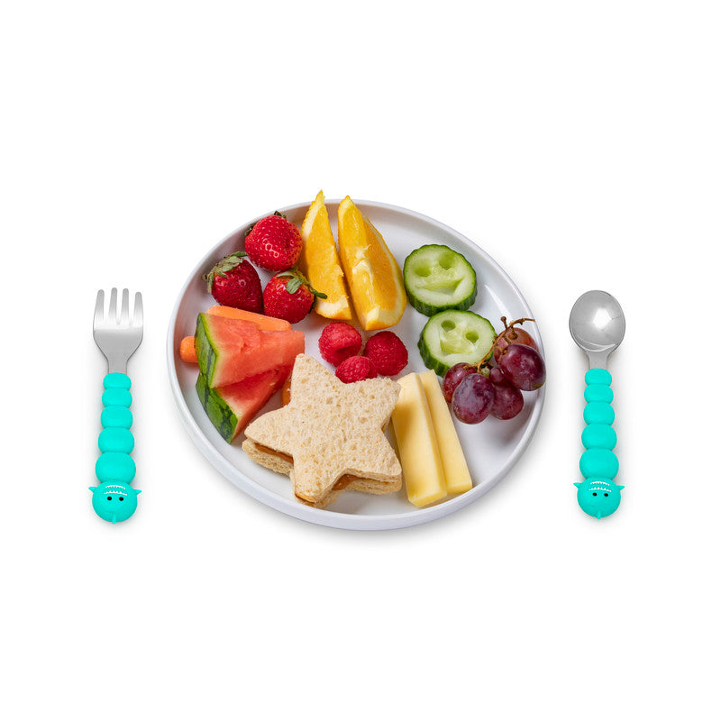 Melii Spoon & Fork Set - Bear & Shark - Laadlee