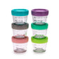 Melii Glass Food Storage Container 4oz - 6pcs - Laadlee