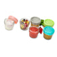 Melii Glass Food Storage Container 4oz - 6pcs - Laadlee