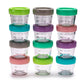 Melii Glass Food Storage Container 4oz - 12 pcs - Laadlee