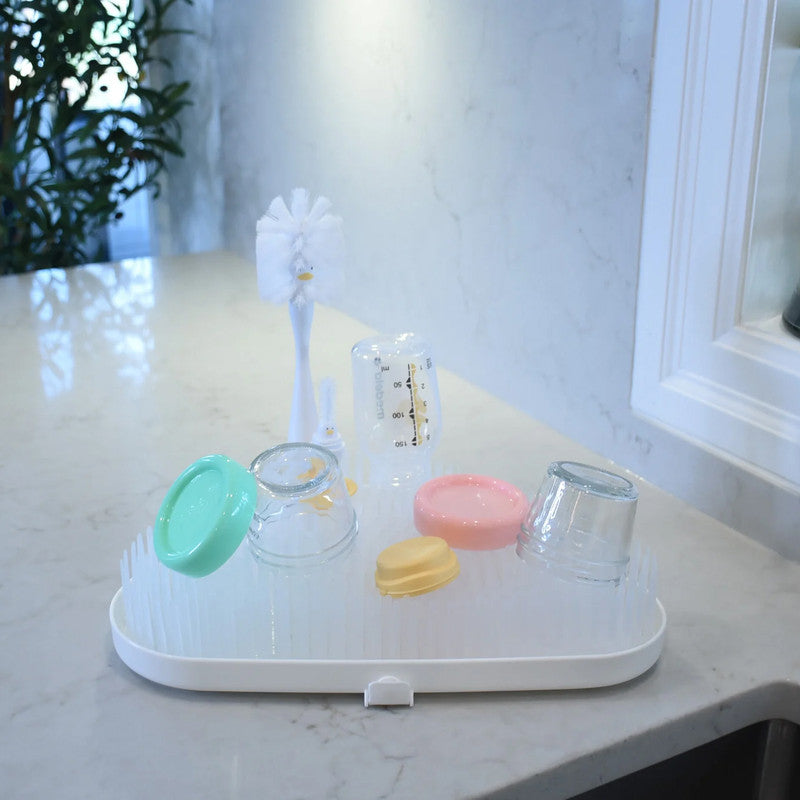 Melii Baby Bottle Drying Rack Cloud - White - Laadlee