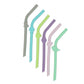 Melii Silicone Straws & Cleaning Brush - 6pcs - Laadlee