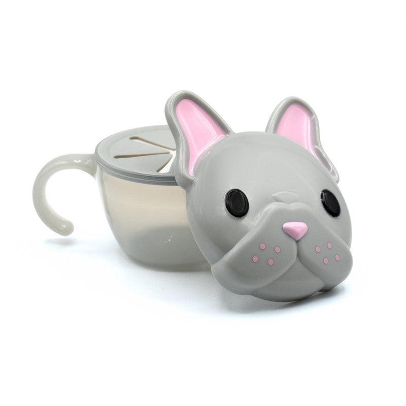 Melii Snack Container With Finger Trap - Bulldog - Laadlee