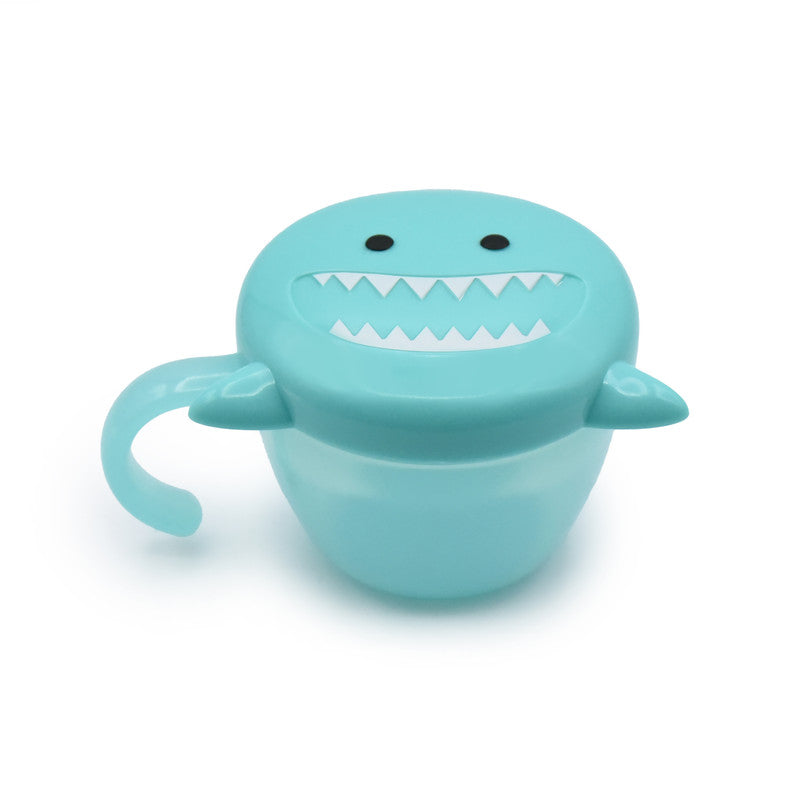Melii Snack Container With Finger Trap - Shark - Laadlee