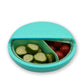 Melii Spin 3 Compartment Snack Container - Turquoise - Laadlee