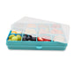 Melii Snackle Food Container With Removable Divider - Turquoise - Laadlee