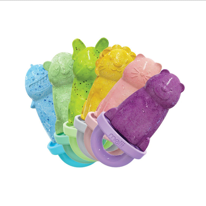 Melii Animal Ice Pops With Tray 6 Piece - Laadlee
