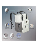 Moon Luca Diaper Backpack - Grey