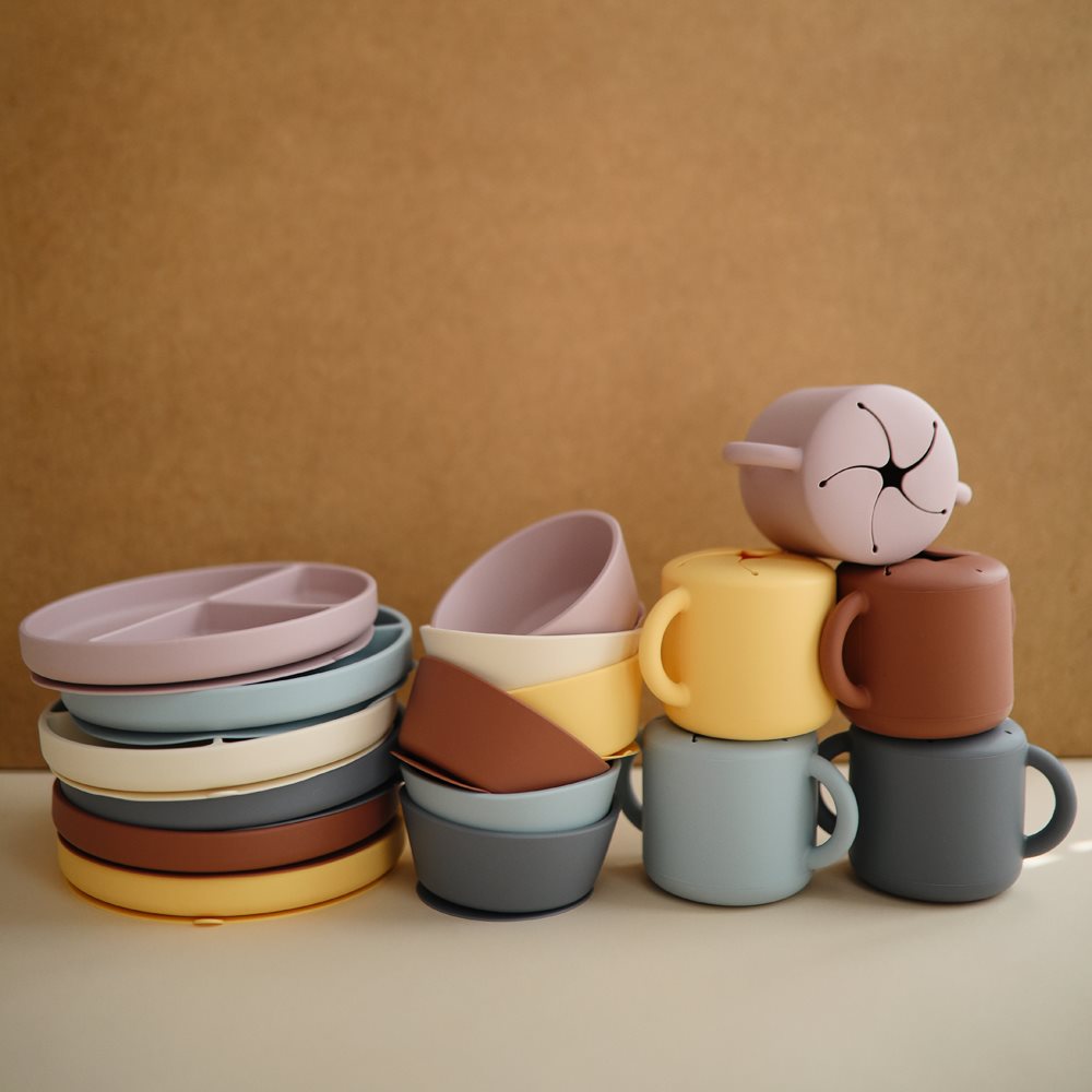 Mushie Silicone Bowl Soft Lilac - Laadlee