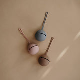 Mushie Pacifier Case Pale Taupe - Laadlee