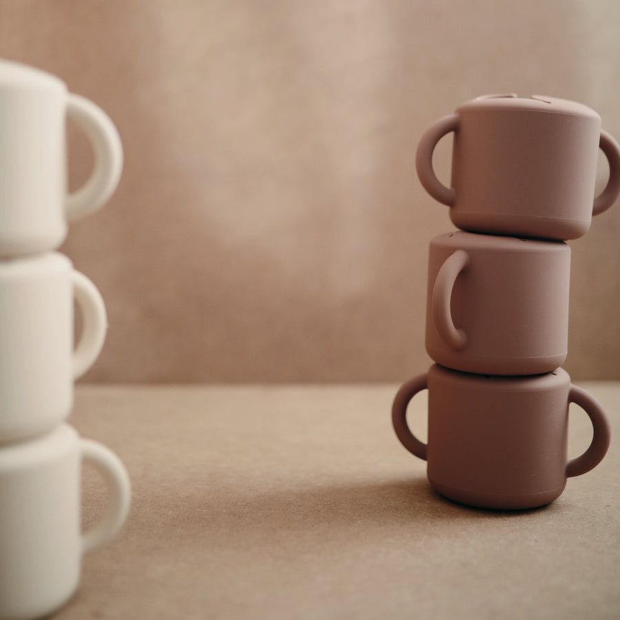 Mushie Silicone Snack Cup Cloudy Mauve - Laadlee