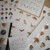Mushie Poster Large Alphabet International - Laadlee