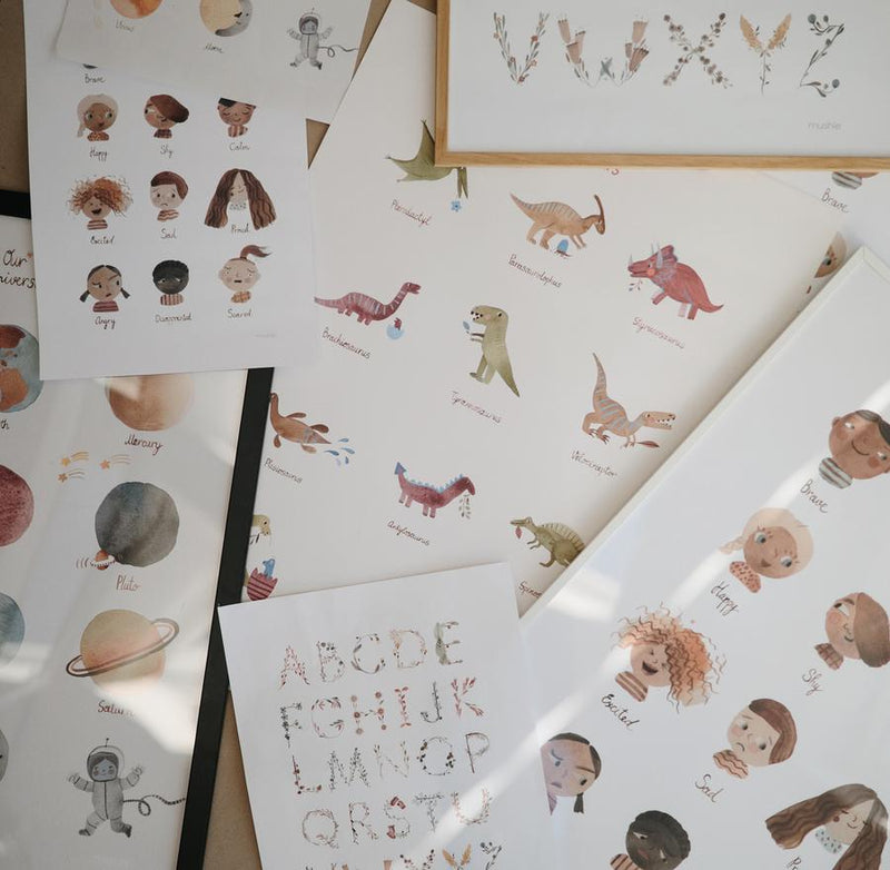 Mushie Poster Large Dinosaurs - Laadlee