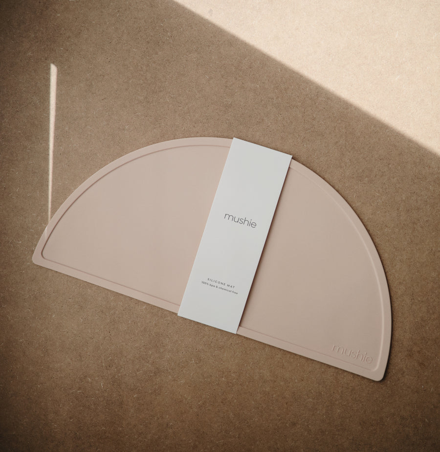 Mushie Silicone Mat Blush - Laadlee