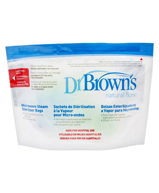 Dr. Brown's Microwave Steam Sterilizer Bag 5-Pack