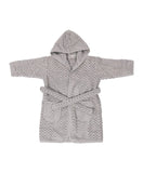 Filibabba Bathrobe GOTS Zigzag - Grey