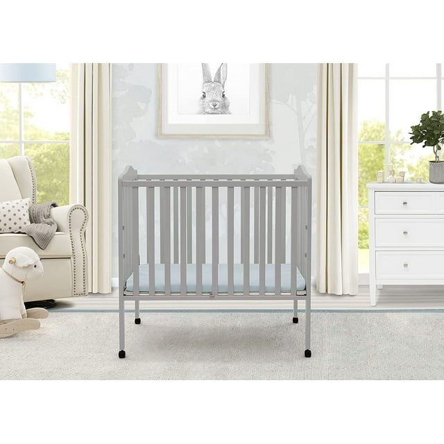 Delta Children Portable Folding Crib With Mattress