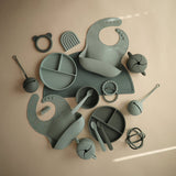 Mushie Silicone Bowl Cambridge Blue - Laadlee