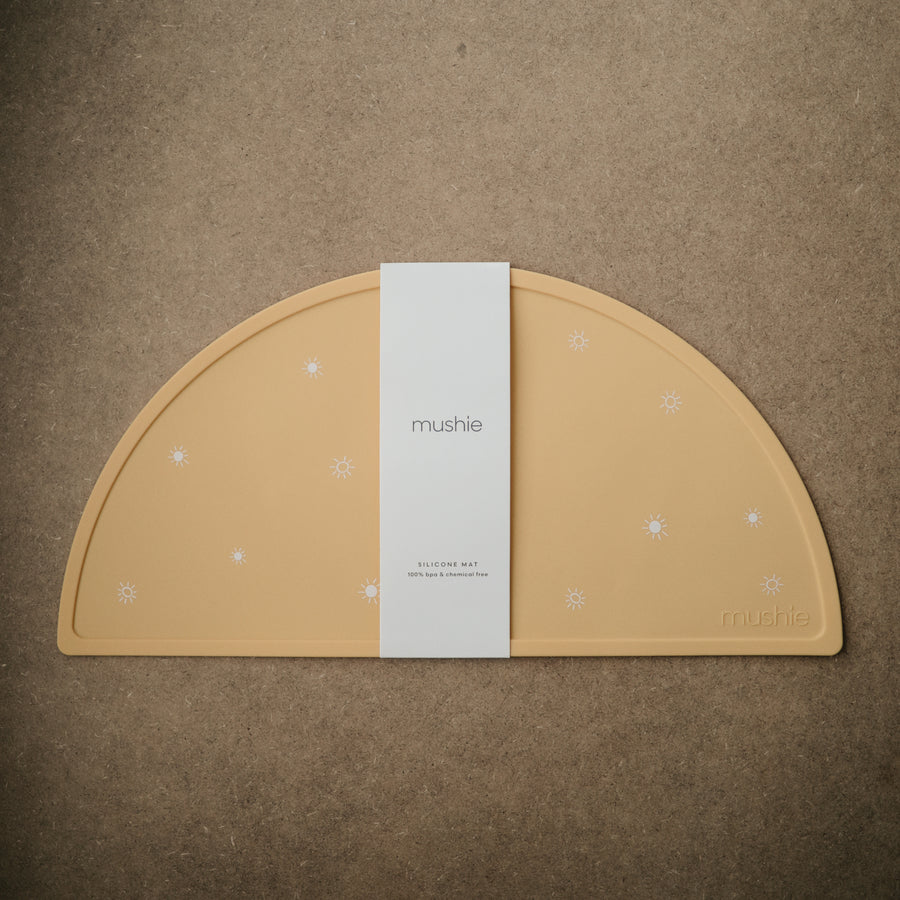 Mushie Silicone Mat Sun Orange - Laadlee