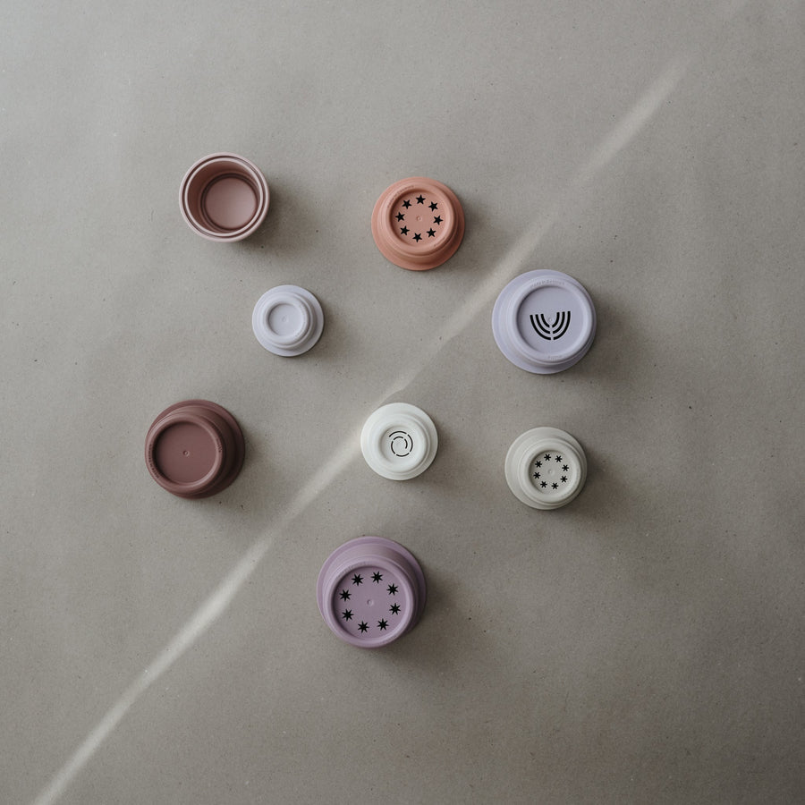 Mushie Stacking Cups Petal - Laadlee