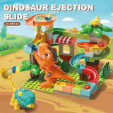 Feelo Dinosaur Ejection Slide Big Building Blocks Set - 78pcs