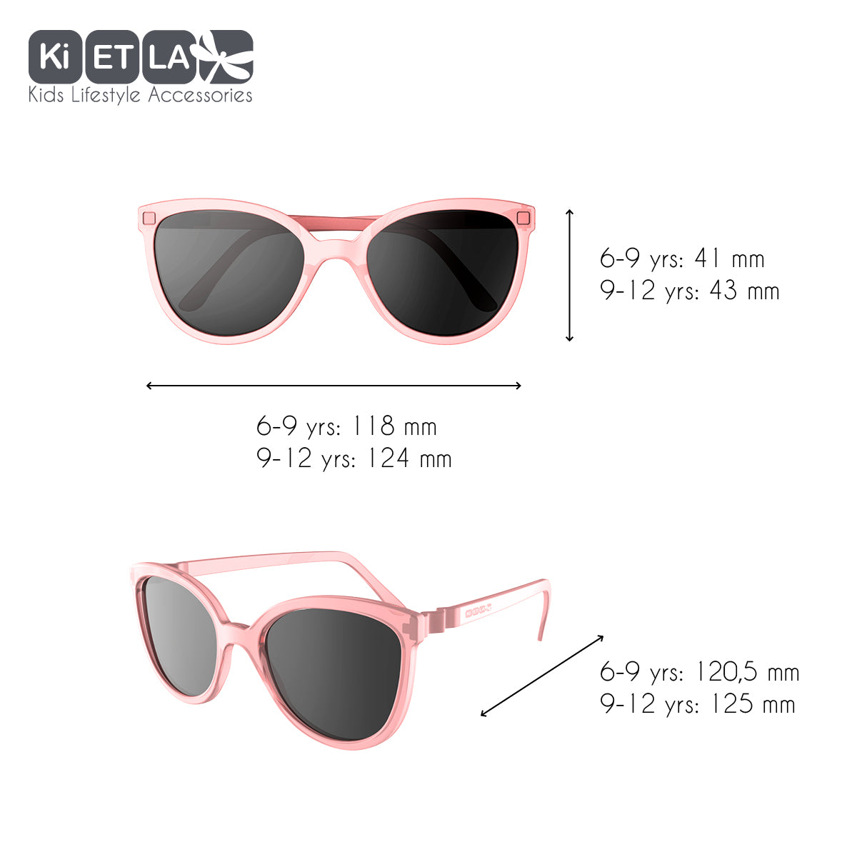 Ki ET LA Kids Sunglasses Crazyg - Zag Butterfly - Ekail - Laadlee