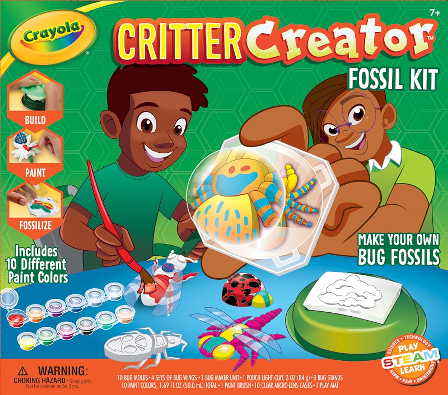 Crayola Critter Creator Metallic Clay Fossil Kit - Laadlee