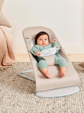 BabyBjorn Fabric Seat Bouncer Balance Soft, Woven/Jersey - Beige/Grey