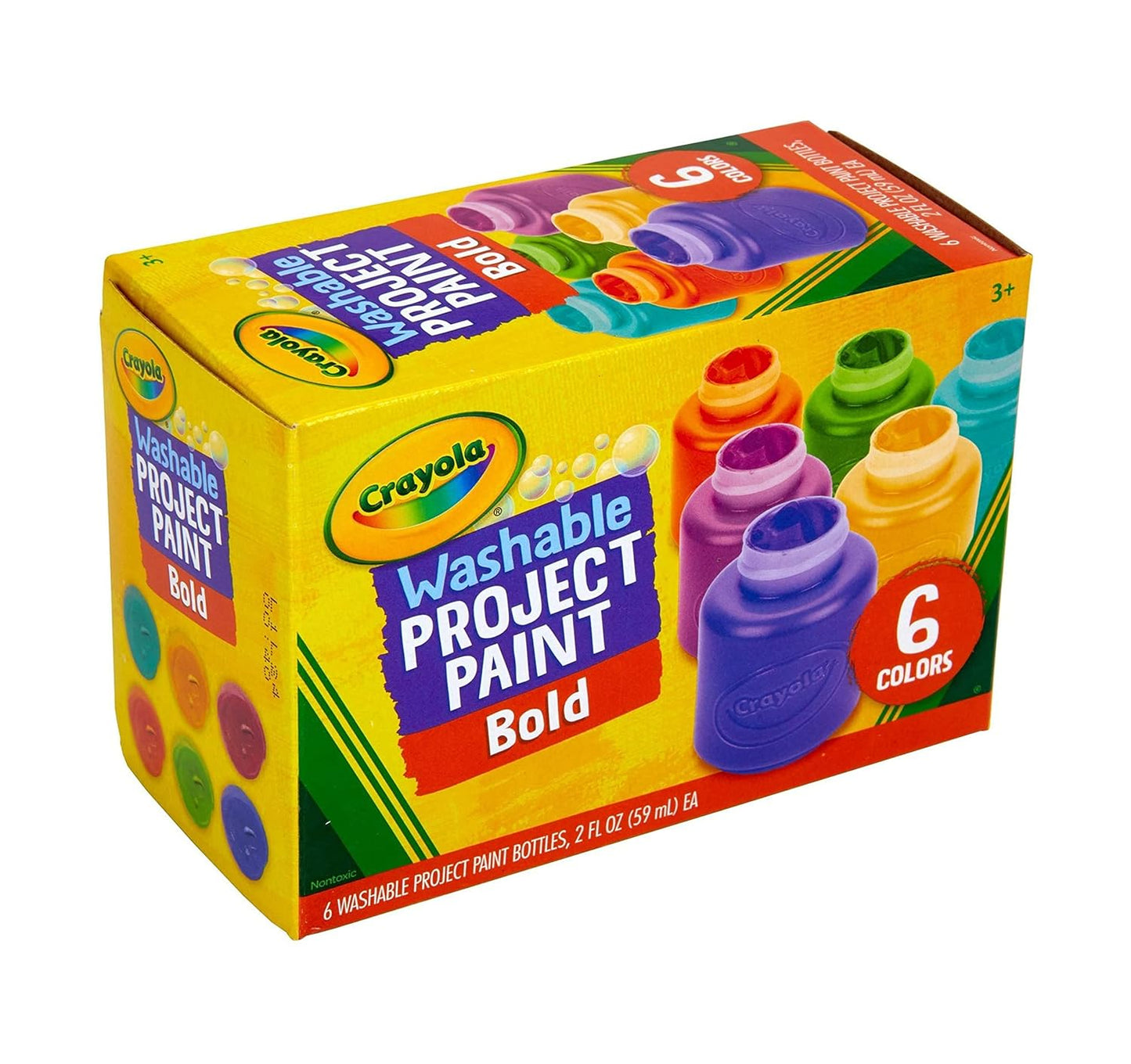 Crayola Washable Project Paint Set Bold Colors - Pack of 24 - Laadlee